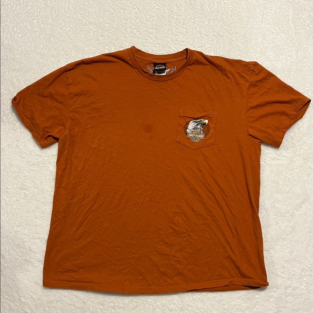 Harley-Davidson Burnt Orange Tee Monterrey California Size‎ 2XL